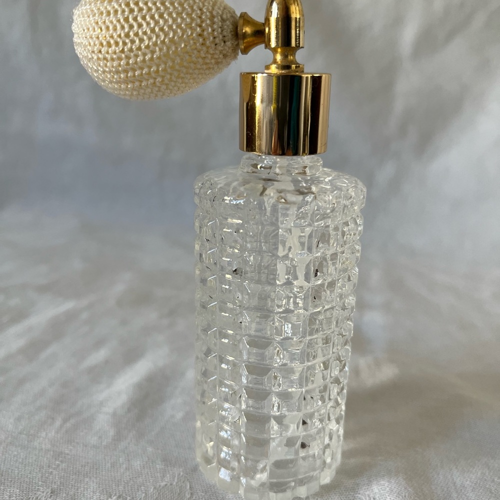 Vintage Crystal Perfume Atomizer Bottle